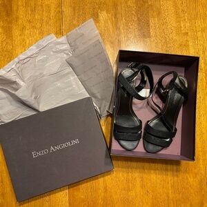 Enzo Angiolini Eatala 9.5 m black mule sandals